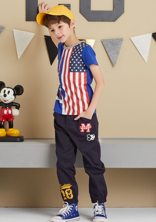 麗嬰房 Disney - 米奇系列俏皮愛運動-靛藍