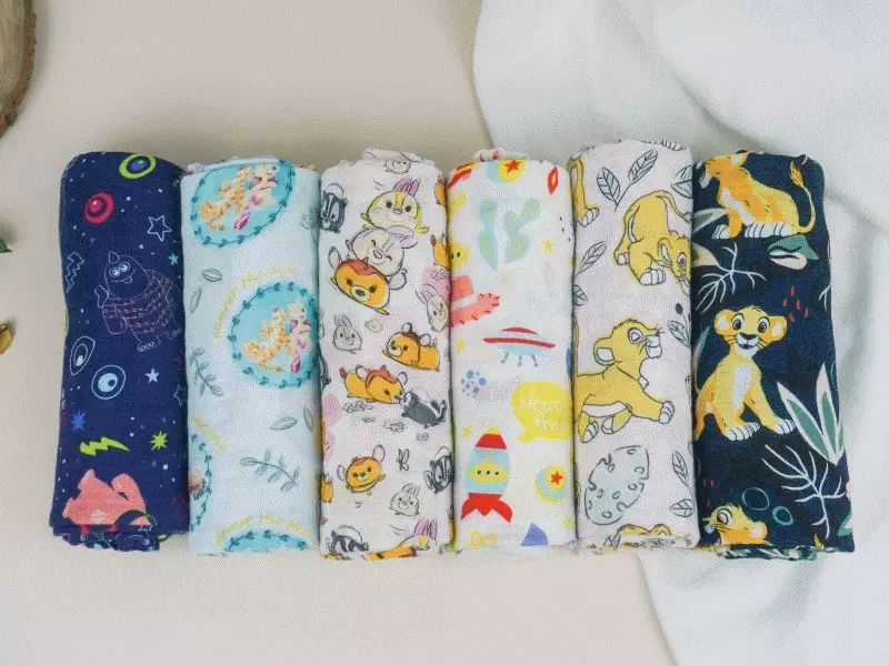 迪士尼系列【加拿大Loulou Lollipop 】包巾、固齒器、奶嘴鏈