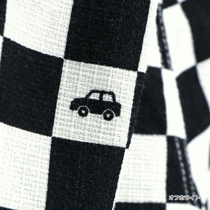 日本 BRANSHES - 純棉粗織透氣印花短褲-恐龍徽章-綠