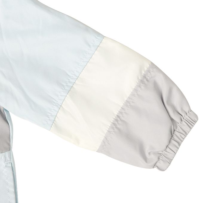 akachan honpo - 撞色拼接外套-淺藍色