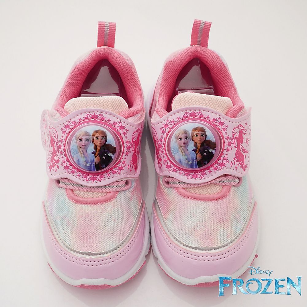 台灣製冰雪奇緣電燈運動款(中小童段)-運動鞋-亮粉