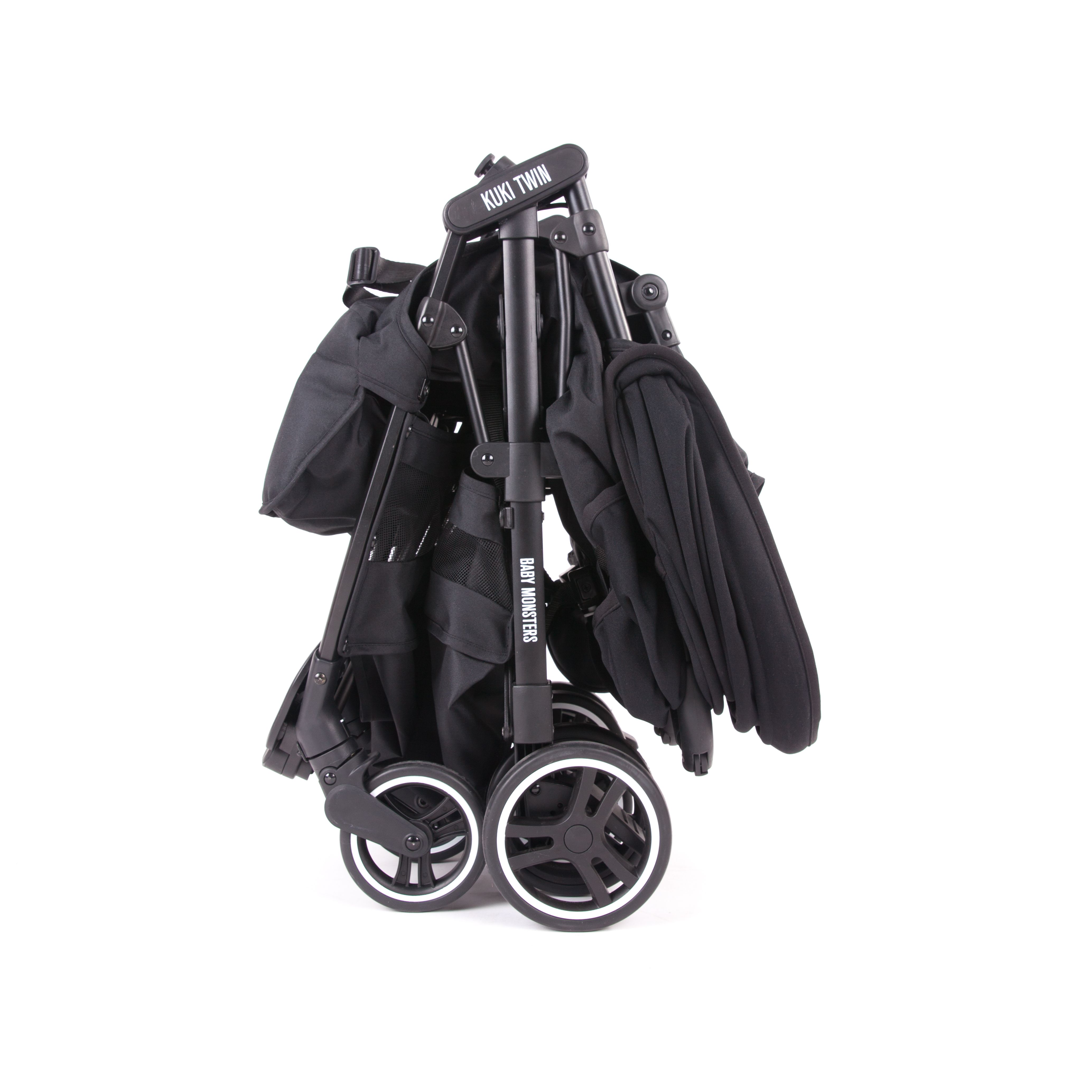 西班牙 BABY MONSTERS - 西班牙 Baby Monsters 雙人餅乾推車-黑