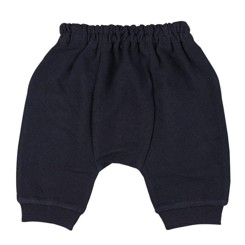 akachan honpo - 7分褲-短毛圈內裡-深藍色