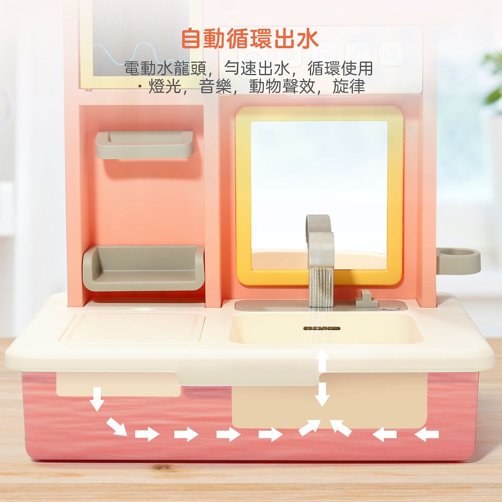 CuteStone - 兒童趣味化妝台聲光組合玩具