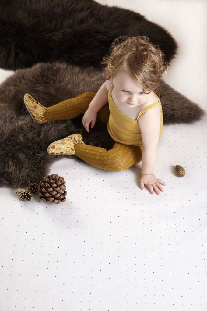 英國 POCO NIDO - 寶寶手工鞋 /學步鞋-浪漫秋葉黃