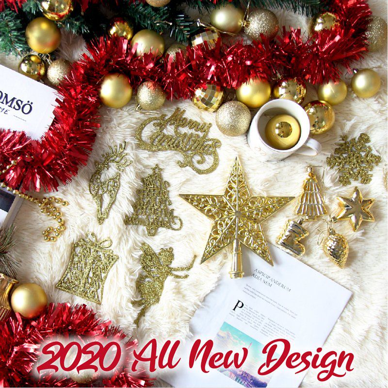 TROMSO - 2020新款北歐絕美桌上聖誕樹 60cm-丹麥典藏金紅