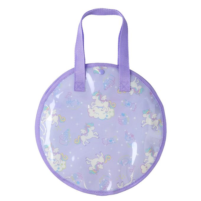 日本 ZOOLAND - 夏日可愛圓形玩水/游泳包-西瓜-紅 (32x32cm)