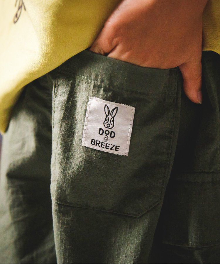 日本 BREEZE - 聯名款 口袋工裝風帥氣4分短褲-撞色-橘藍系