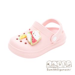 角落小夥伴 - 角落小夥伴 童鞋 電燈洞洞鞋/拖鞋 SGKG44403-防水穿脫方便-蜜桃粉-(寶寶中大童段)