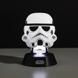 Paladone UK - 星際大戰 STAR WARS 電影 白武士風暴兵頭盔 面具小夜燈 ICON系列