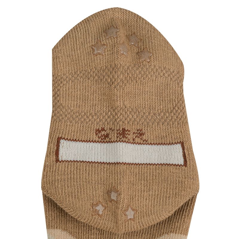 akachan honpo - 襪子3雙組-小熊-淺卡其色 (9~14cm)