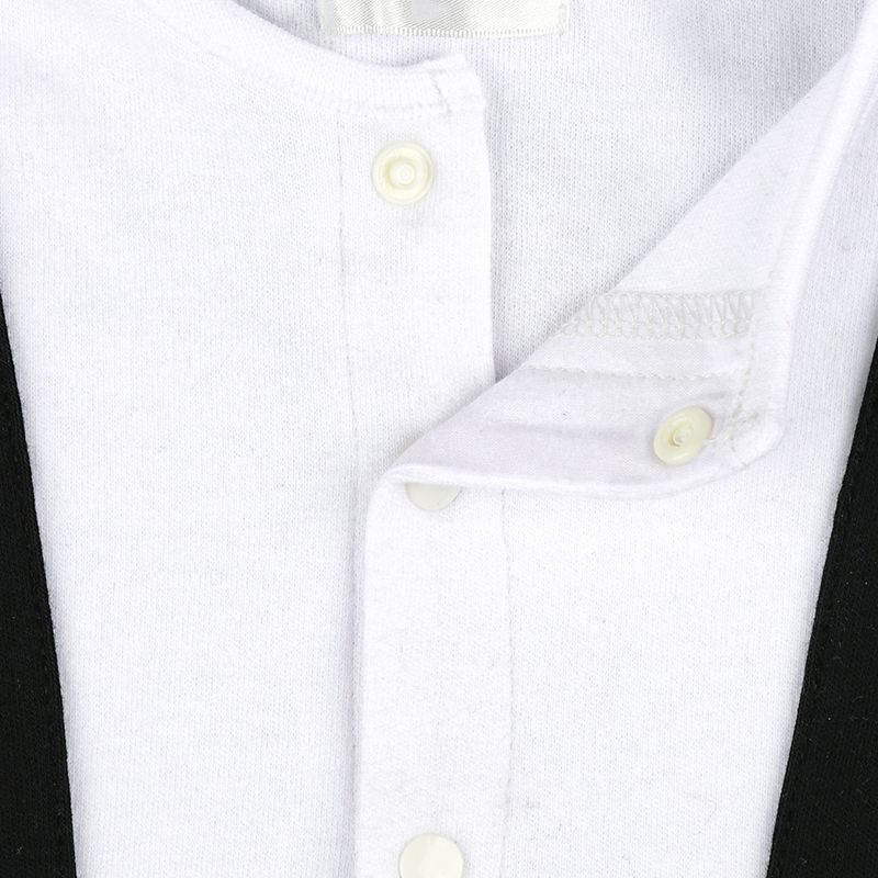 akachan honpo - 分腳連身衣&圍兜-黑色