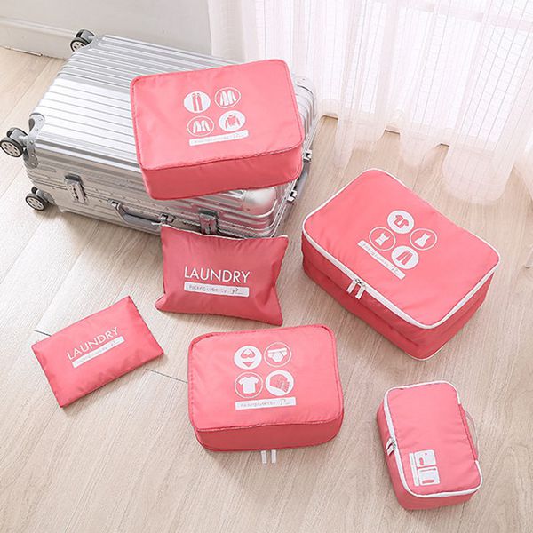 P.travel - 旅行收纳6件套-粉色