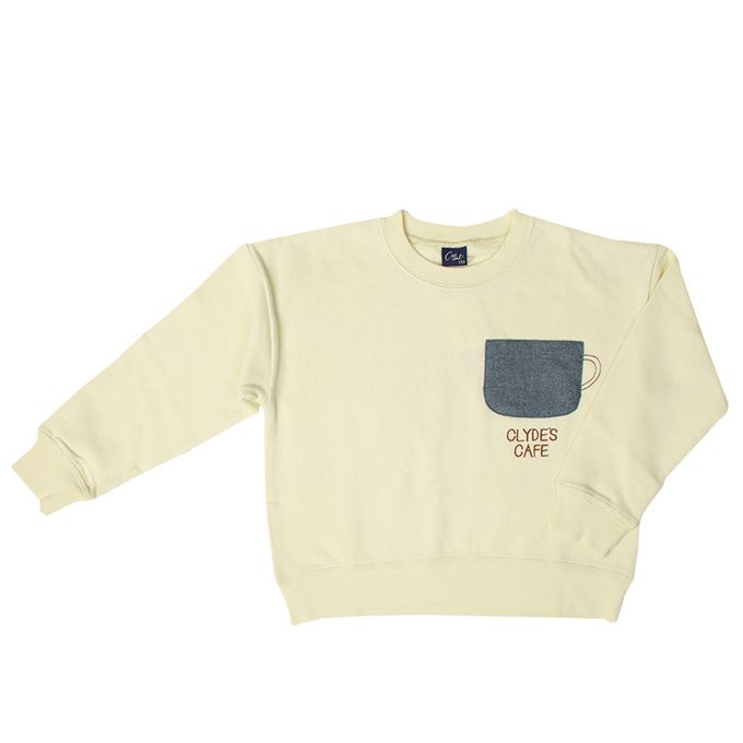 akachan honpo - 背後印花休閒上衣-象牙白色