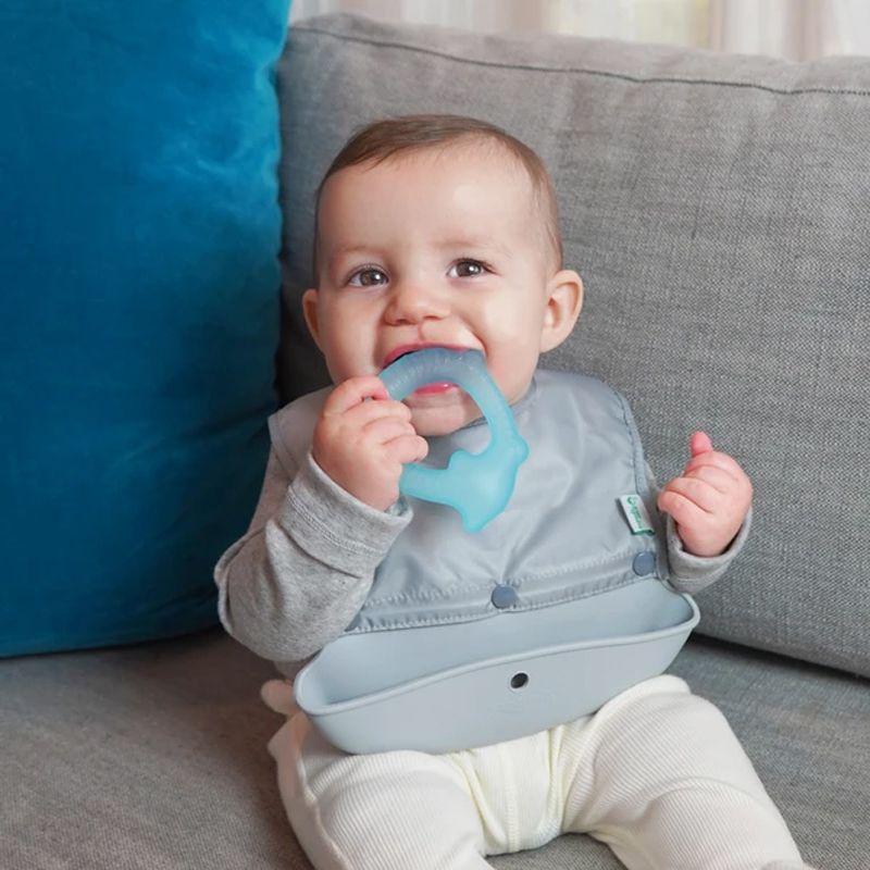 美國 green sprouts - 小綠芽冰鎮冷凍型按摩/舒緩疼痛固齒器_動物造型2入組-刺蝟寶寶