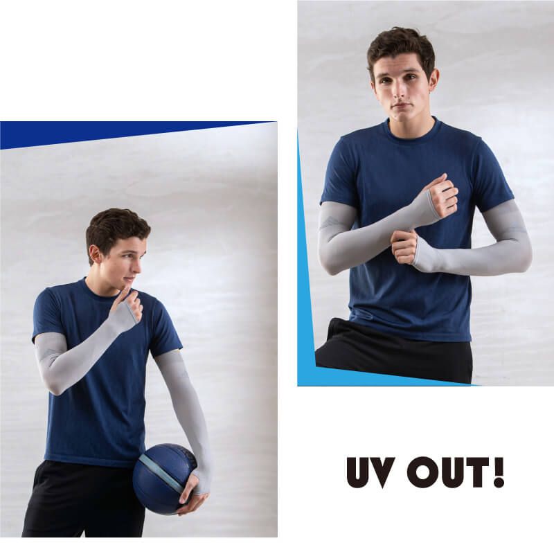 貝柔 Peilou - 高效涼感防蚊抗UV袖套(加大)-素面反光款-螢光黃