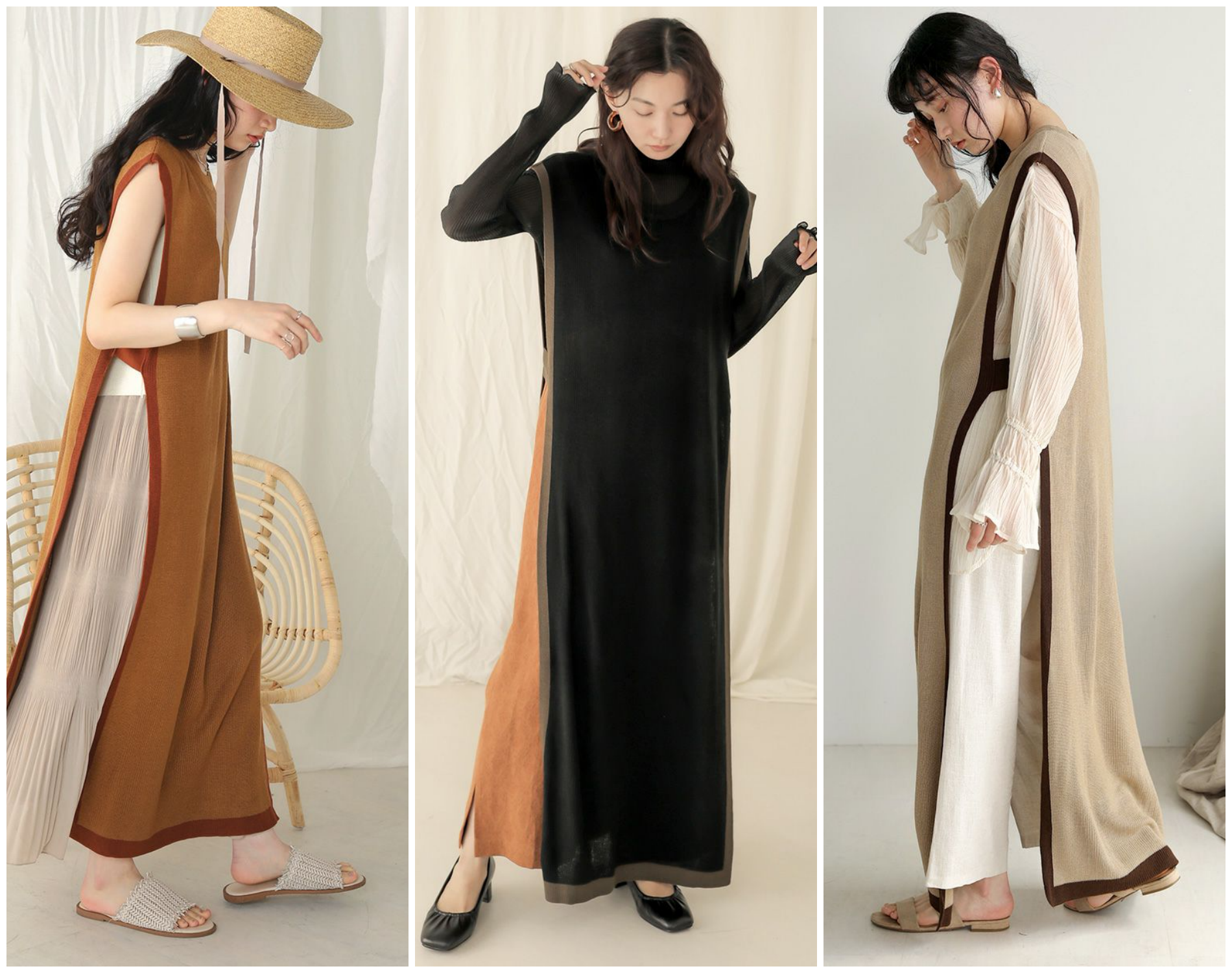 日本 Bou Jeloud - 異材質拼接百摺長袖上衣-萊姆黃