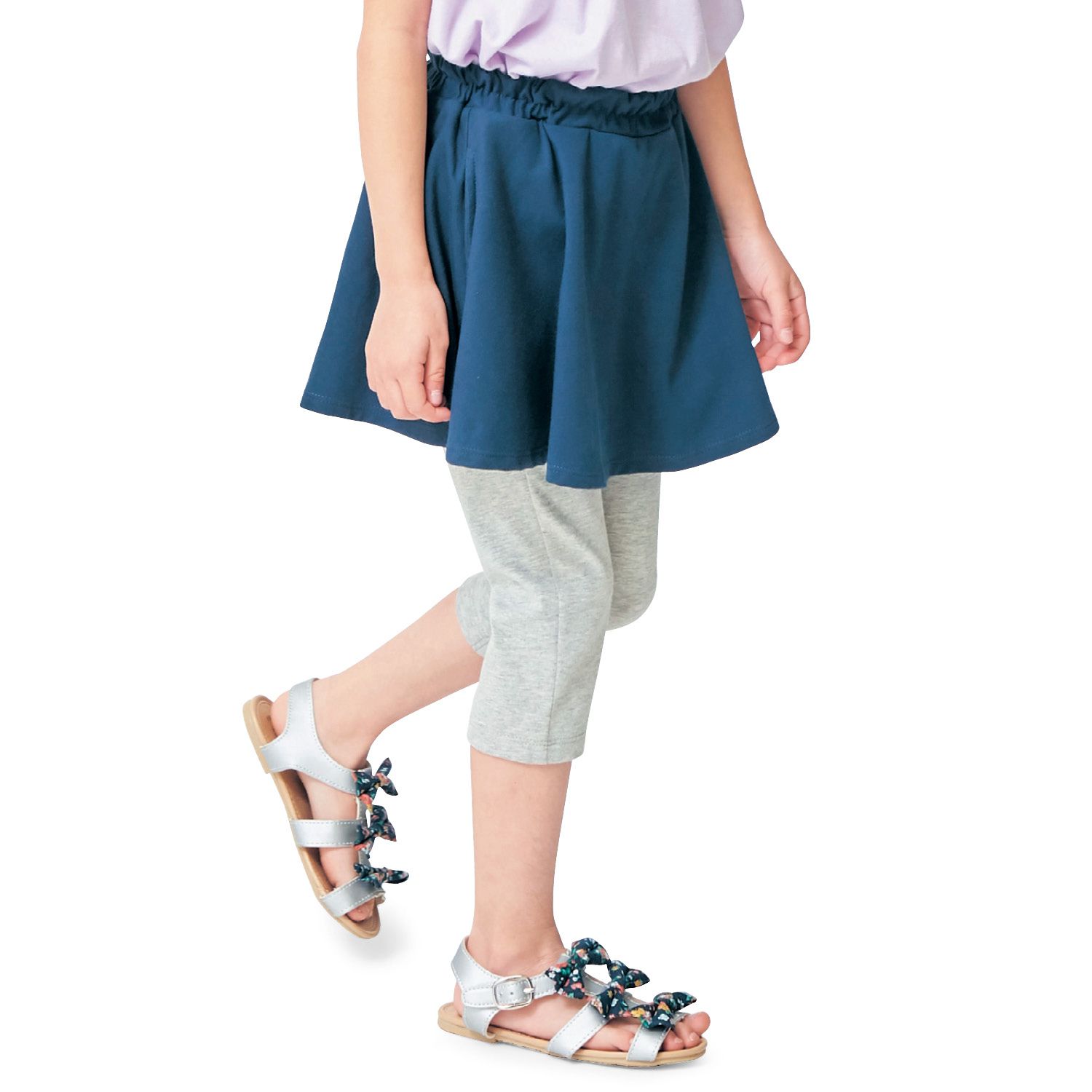 日本千趣會 - GITA 七分丈內搭褲裙-深藍