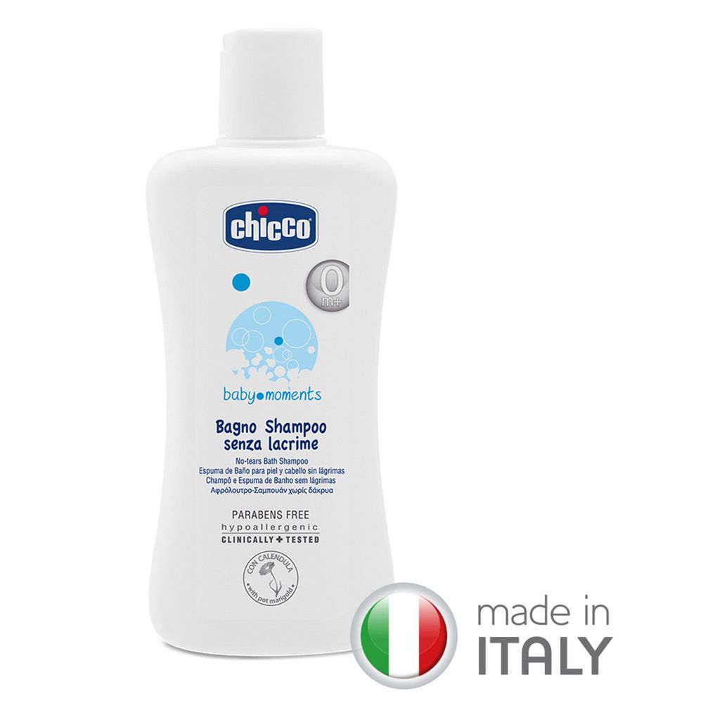 義大利 chicco - 寶貝嬰兒洗髮/沐浴露-溫和不流淚配方-200ml