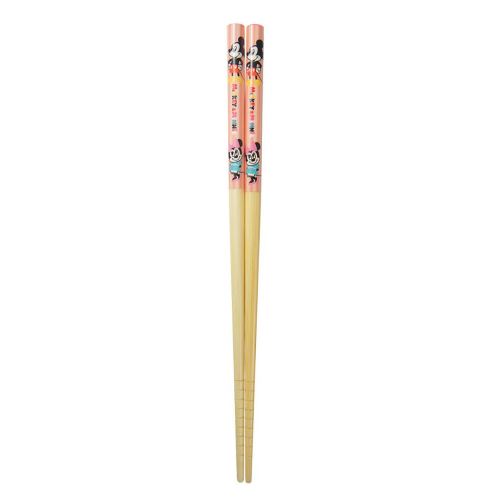 日本 SKATER - 日式竹筷(21m)-米奇與米妮