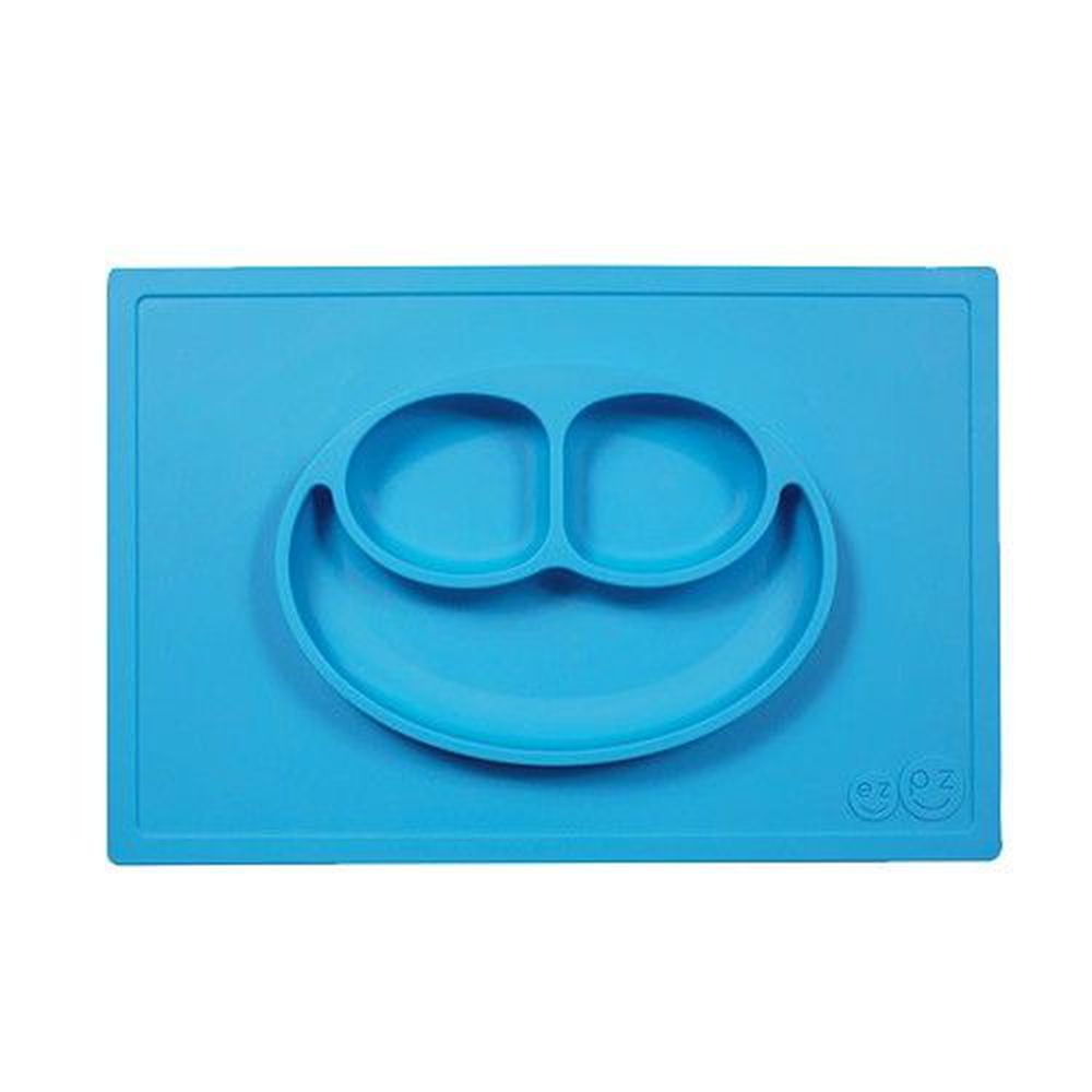美國 ezpz - 快樂餐盤 Happy Mat-餐盤-寶石藍 (38cm*25cm*2.54cm)-420ml