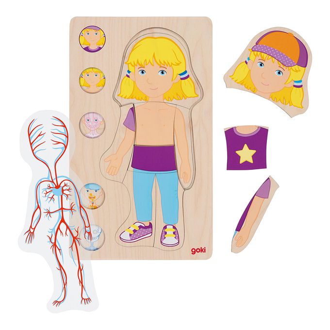 goki人體探索拼圖-女孩