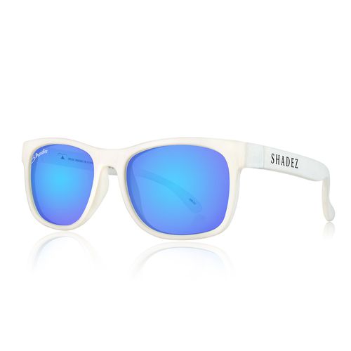 瑞士 SHADEZ - 成人偏光太陽眼鏡-白框湛藍