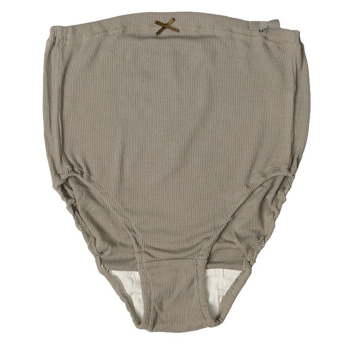 akachan honpo - 羅紋內褲3件組-附可調大小鬆緊帶-深灰色