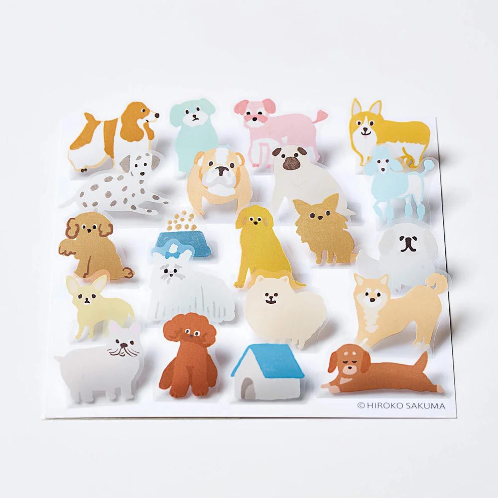 日本HITOTOKI - 可愛彈出裝飾貼紙-小狗