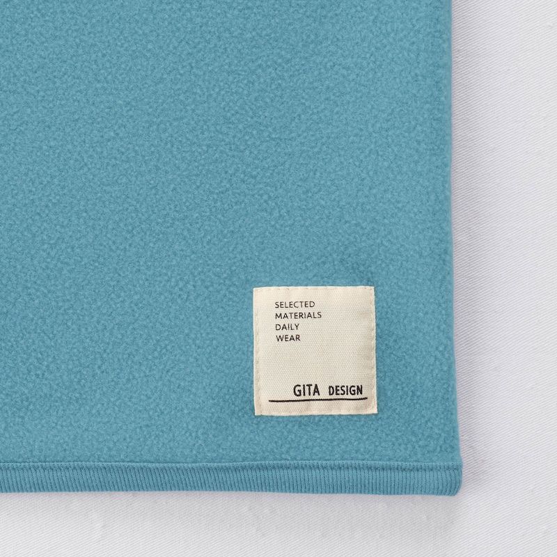 日本千趣會 - GITA 刷毛保暖防踢被/背心-素色-淺軍綠