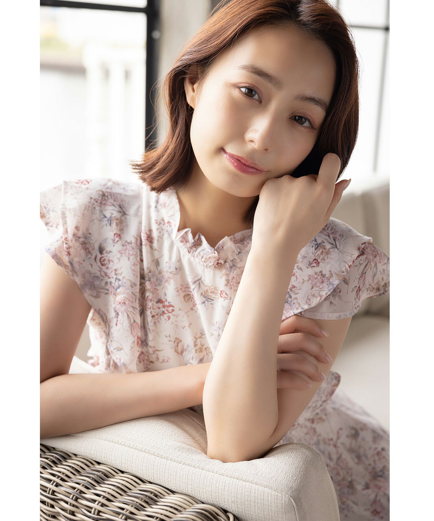 日本 tocco-closet - 優雅荷葉領無袖洋裝-甜蜜花園-天空藍