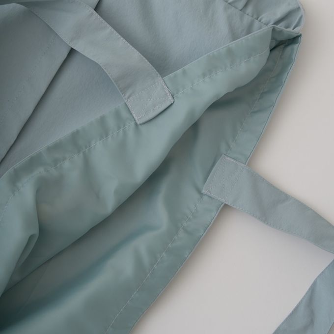 日本 Lycee mine - 防潑水 荷葉邊大容量上學包-素面-水藍 (33x43cm)