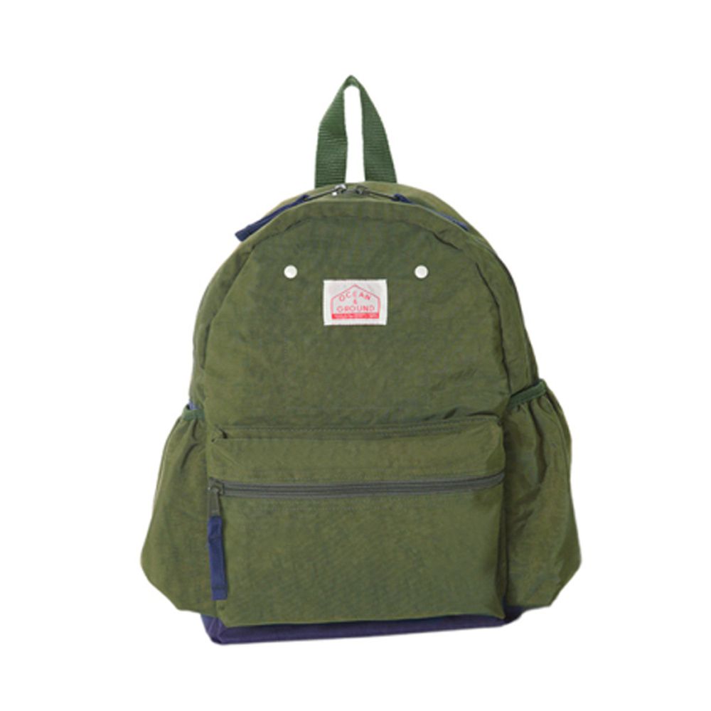 日本 OCEAN&GROUND - DAYPACK 經典後背包-GOODAY 純色-墨綠 KK