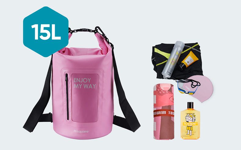 M Square - 戶外防水背包15L-橄欖綠