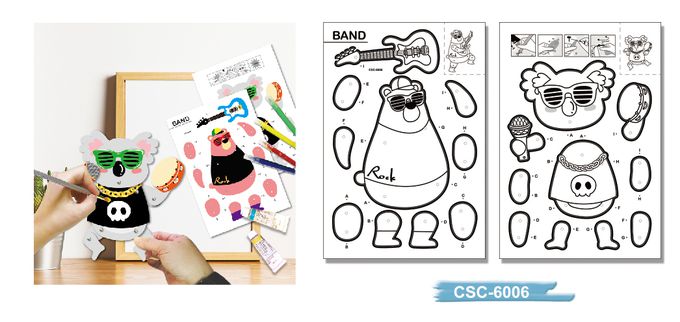 彩繪DIY可動紙偶CSC-6006