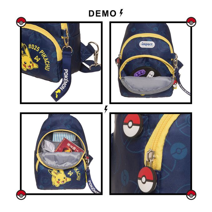 寶可夢單肩包-藍色