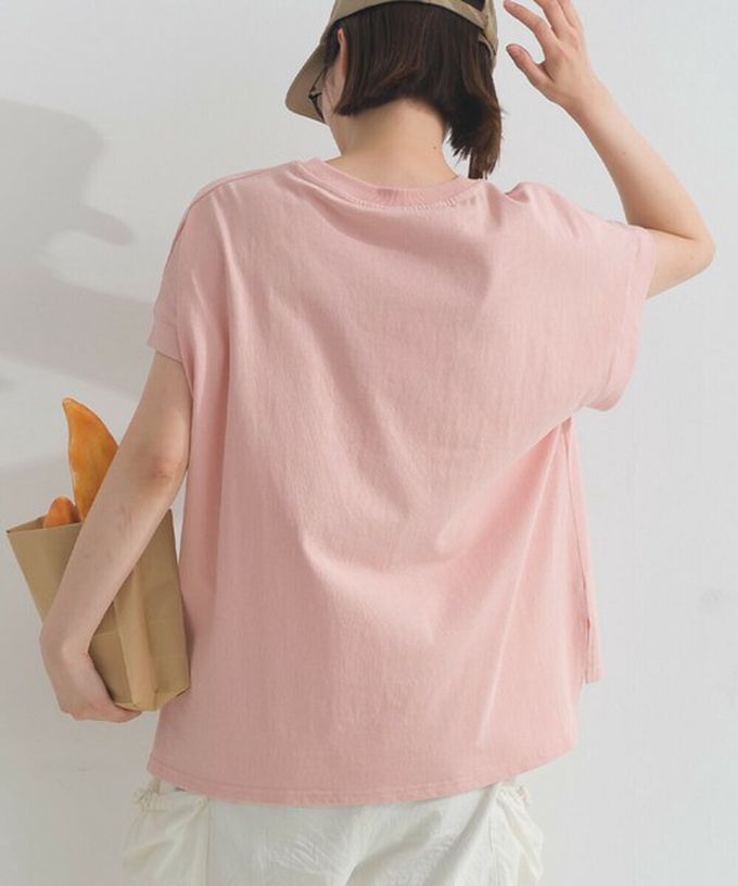 日本 Lupilien - 16OE天竺棉 貓咪印花短袖上衣-炭灰