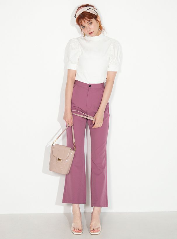 日本 GRL - 琺瑯菱形格紋手機包/側背包-勃艮第酒紅 (F)