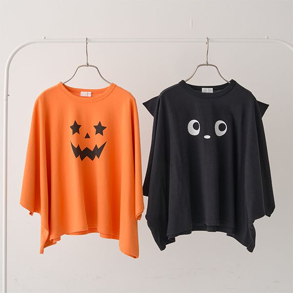 日本 b-ROOM - [官網已斷貨]萬聖節造型寬版上衣-黑貓-直播專屬