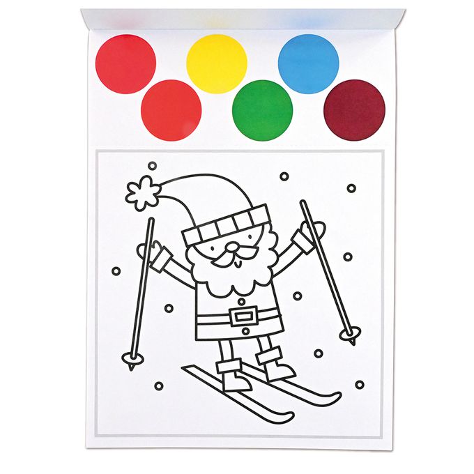 可愛小雪人-聖誕魔法著色本