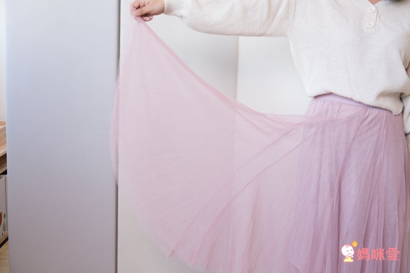 日本 GRL - 飄逸顯瘦雙層傘紗裙-灰摩卡 (M)