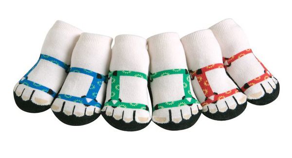 美國 Jazzy Toes - 時尚造型棉襪/止滑襪/假鞋襪/嬰兒襪_三入禮盒組-登山鞋造型襪