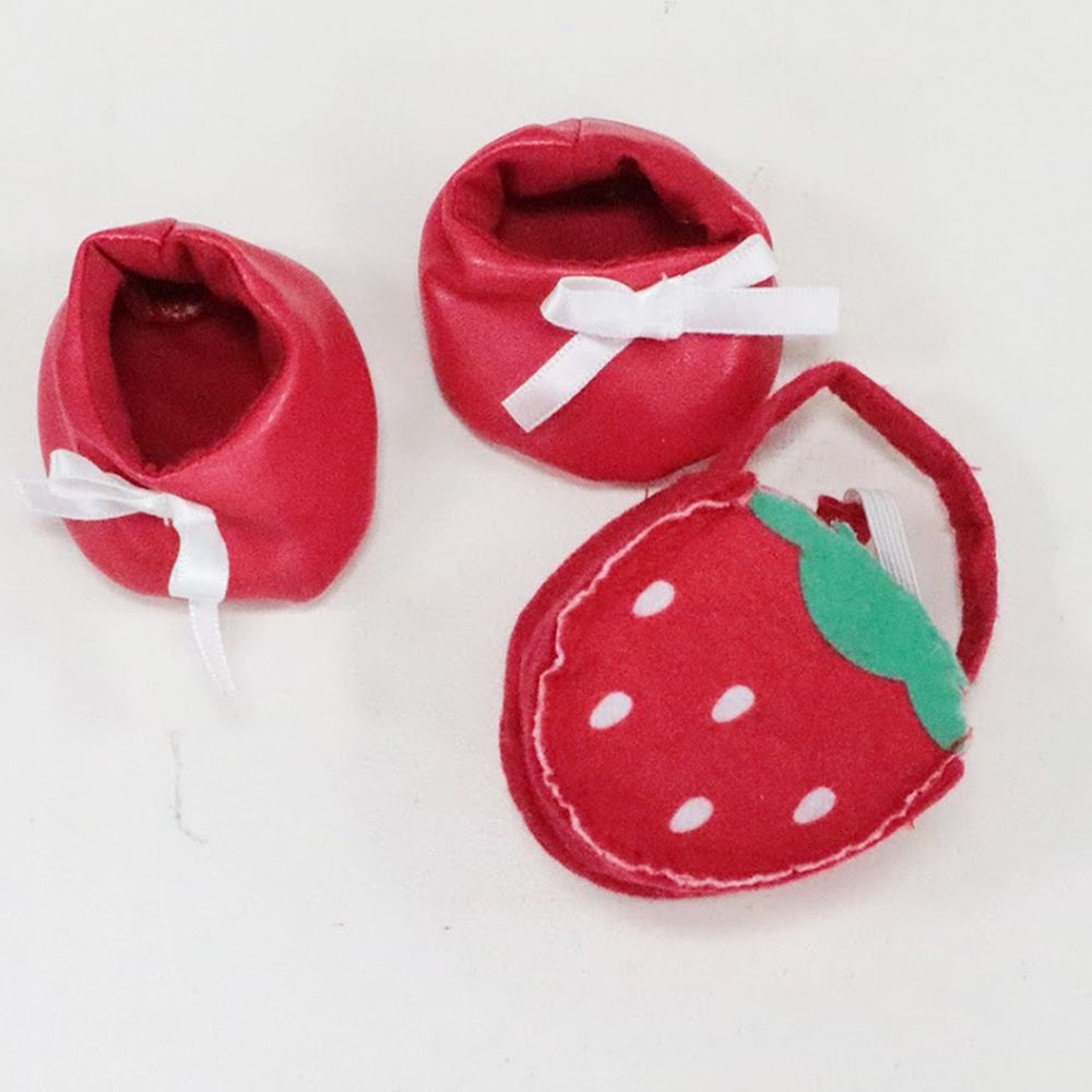 日本 Usamomo - 【萌兔桃桃】更衣配件-包鞋組 草莓 22cm專用 (S)