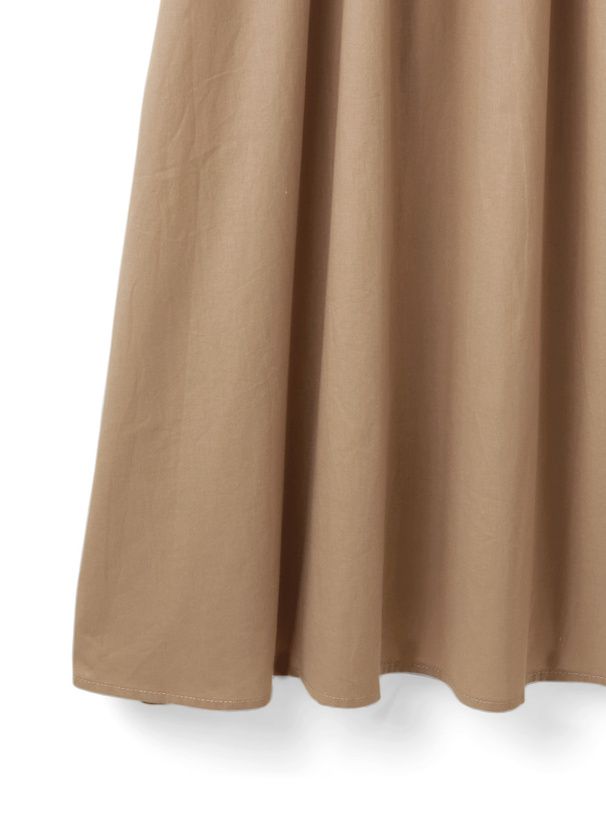 日本 GRL - 文藝感荷葉袖綁帶兩件式洋裝-深看咭 (F)