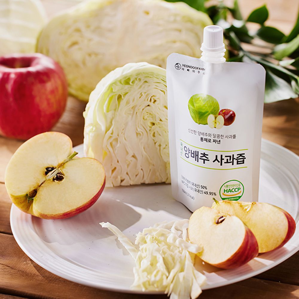 韓國YEONDOOFARM妍杜農場 - NFC高麗菜/蘋果汁-100ML*1