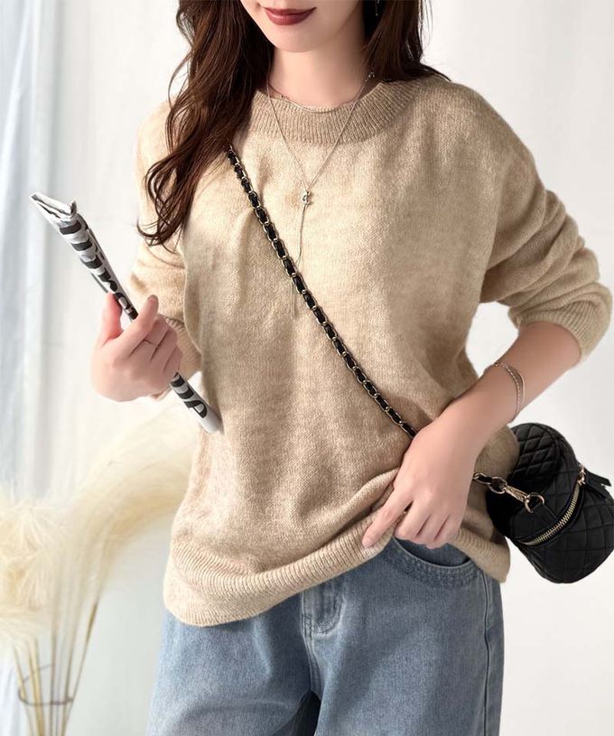 日本 Classical Elf - Java 絕美漸層寬鬆針織上衣-水藍