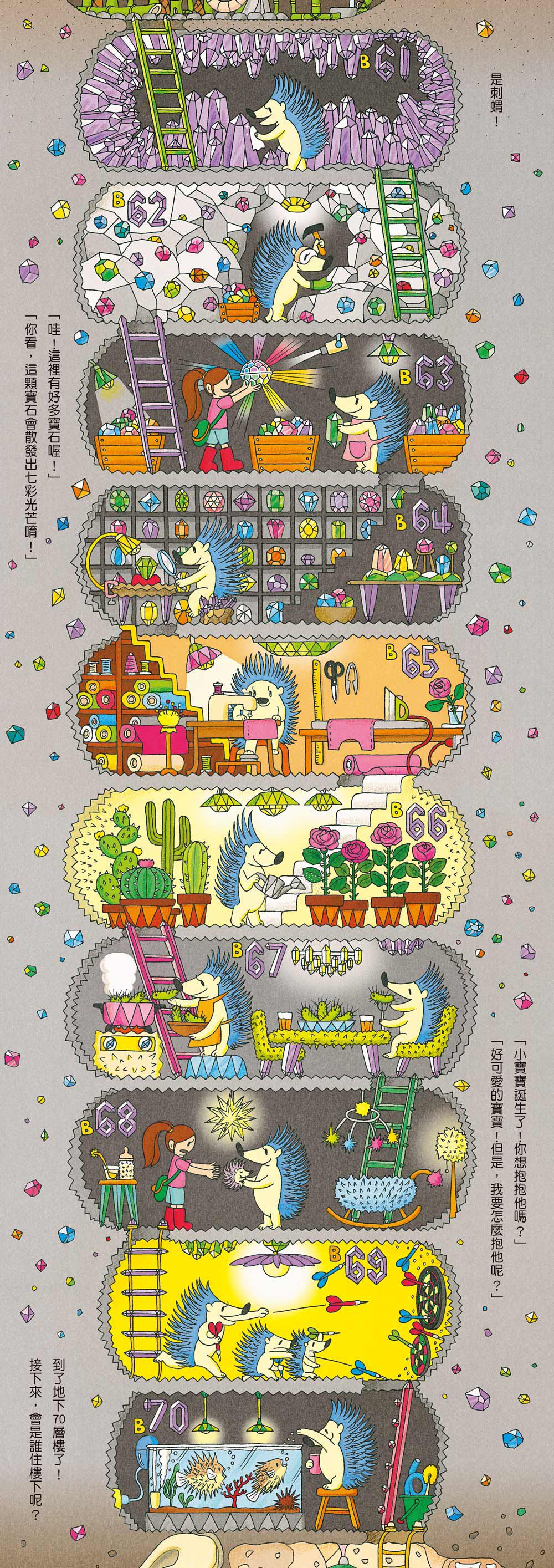 小魯文化 - 【100層樓繪本全收集 - 得獎推薦】-100層樓的家（二版）＋地下100層樓的家＋海底100層樓的家（二版）＋天空100層樓的家