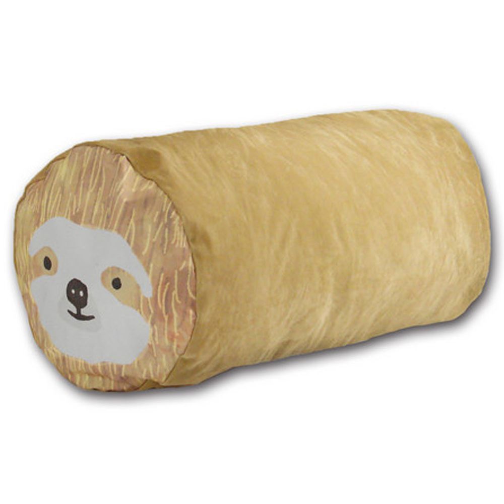 日本 TOYO CASE - 可愛動物 2way 棉被收納袋 / 抱枕-樹懶 (Φ35×73cm)