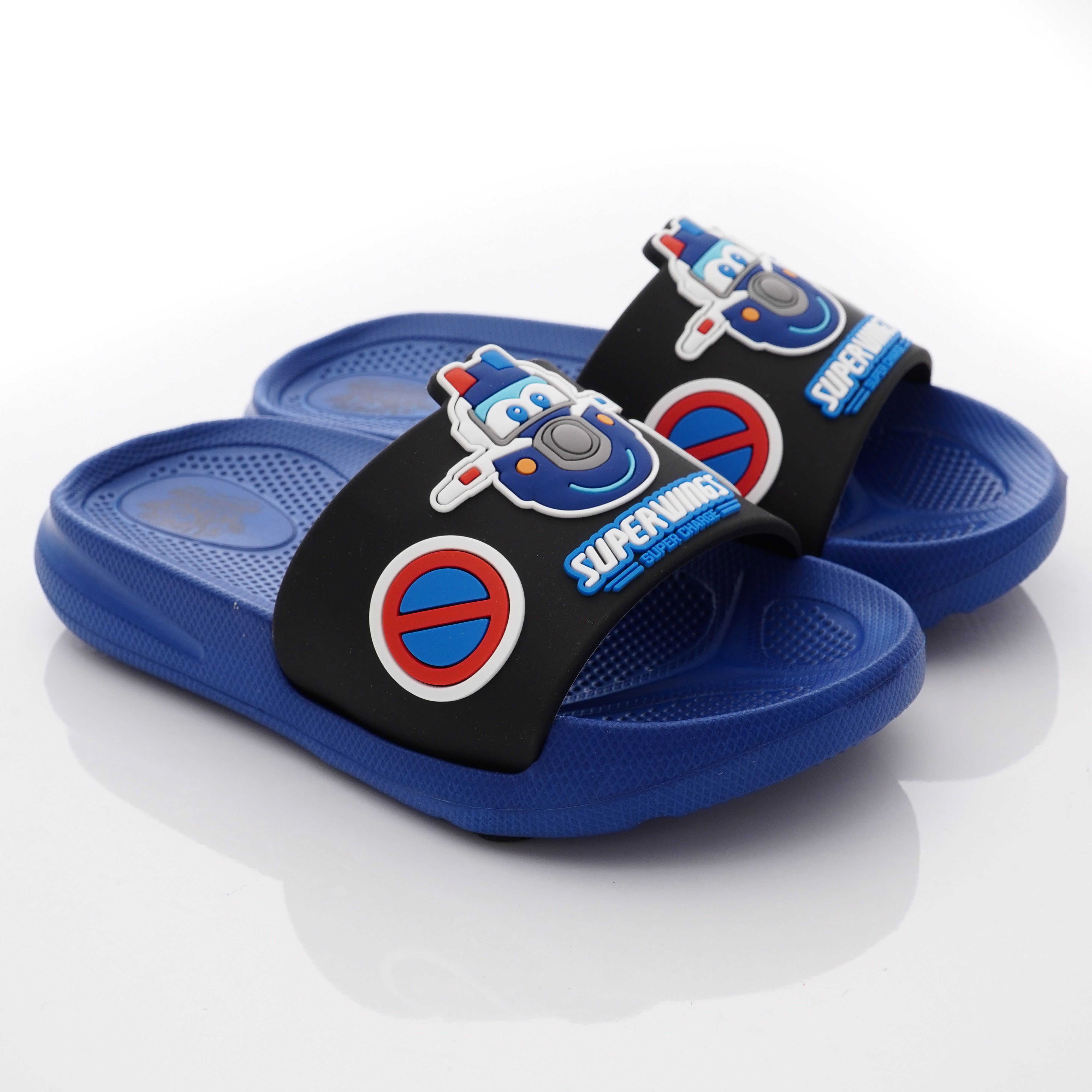Super Wings - 卡通童鞋-保羅輕量拖鞋款(中小童段)-深藍