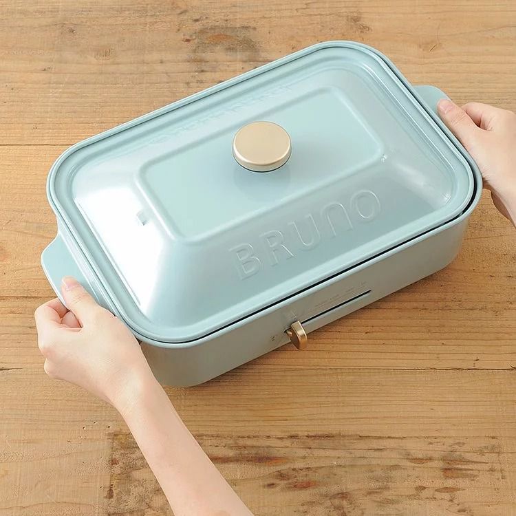 日本 BRUNO - 多功能電烤盤 BOE021 土耳其藍款